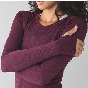 Lululemon Swiftly Tech Maroon Red Long Sleeve 4